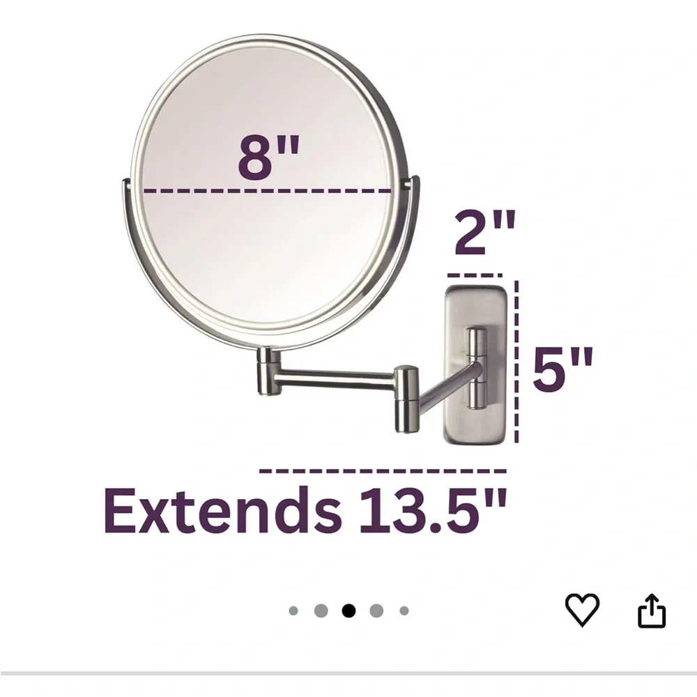 Jerdon Make up Wall-Mounted Mirror